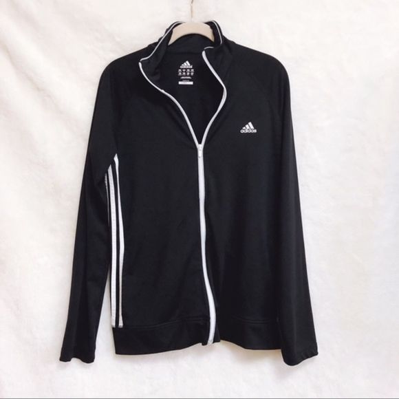 adidas Jackets & Blazers - Adidas Black and White ClimaLite Sports Jacket